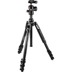 Manfrotto MKBFRLA4BK-BH Befree Advanced Travel Aluminum Tripod with 494 Ball Head (Lever Locks, Black)