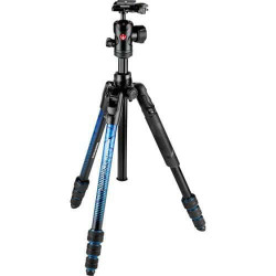 Manfrotto MKBFRTA4BL-BH Befree Advanced Travel Aluminum Tripod with 494 Ball Head (Twist Locks, Blue)