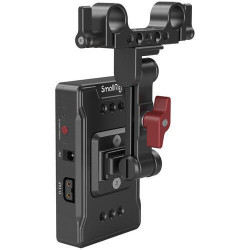 SmallRig 3499 V Mount Battery Adapter Plate with Dual Rod Clamp and Extension Arm