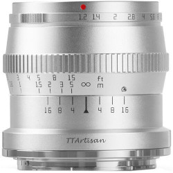 TTArtisan 50mm f/1.2 Lens for FUJIFILM X Silver