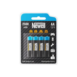 Newell NiMH Rechargeable AA Batteries 2500mAH 4-Pack