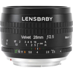 Lensbaby Velvet 28mm f/2.5 Lens for Sony E (Black)