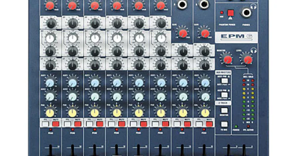 Soundcraft EPM 6 DJミキサー Soundcraft EPM6, For Audio Mixing