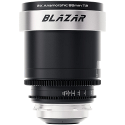 Blazar CATO 55mm T2 Full Frame 2x Anamorphic Lens For ARRI PL Silver Flare