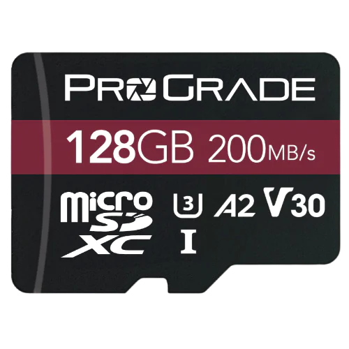 ProGrade Digital 128GB MicroSDXC UHS-I V30 Memory Card at Lowest