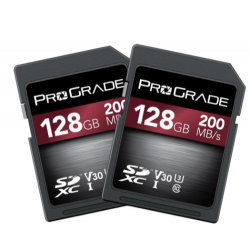 ProGrade Digital 128GB SDXC UHS-I V30 Memory Card (2-Pack)
