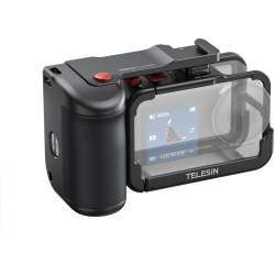 TELESIN Aluminum Street Photography Grip & Cage Kit for DJI Action 3/4/5 Pro