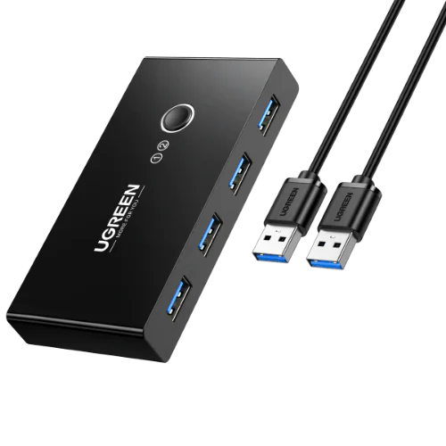 Usb Ii R04 Box UGREEN US216 2 In 4 Out USB 3.0 Sharing Switch Box Lowest Price in India