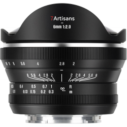 7Artisans 6mm f/2 Fisheye Lens For Sony E