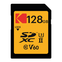 Kodak 128GB Ultra Pro Performance V60 UHS-II SDXC Memory Card