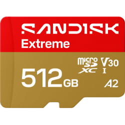 SanDisk 512GB Extreme UHS-I microSDXC Memory Card