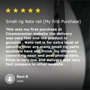 Ravi R review on SmallRig Nato Rail